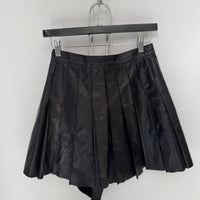 CHROME HEARTS LEATHER SKIRT
